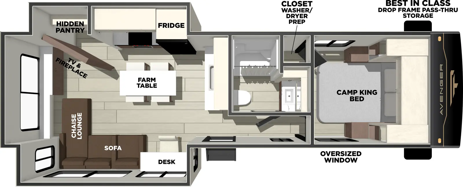 Avenger 27REI Floorplan